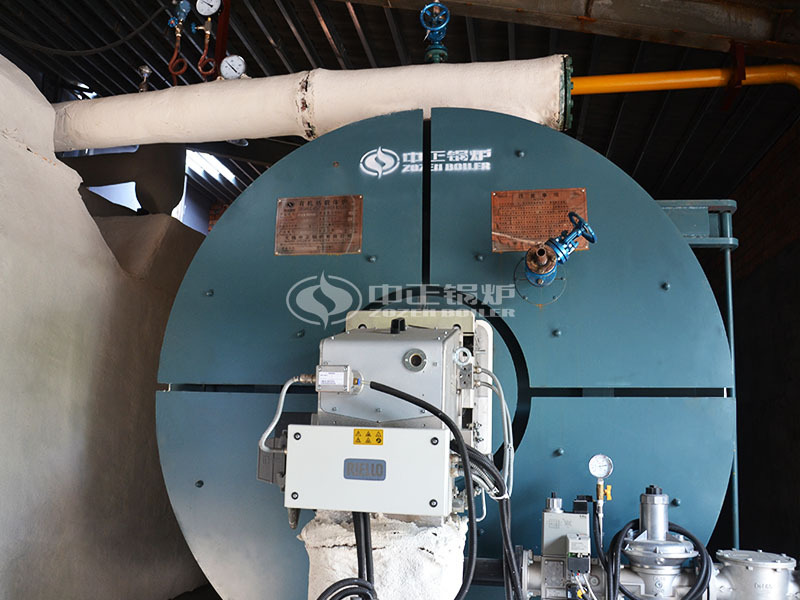 河南長領700萬大卡YQW系列燃氣臥式導熱油鍋爐項目